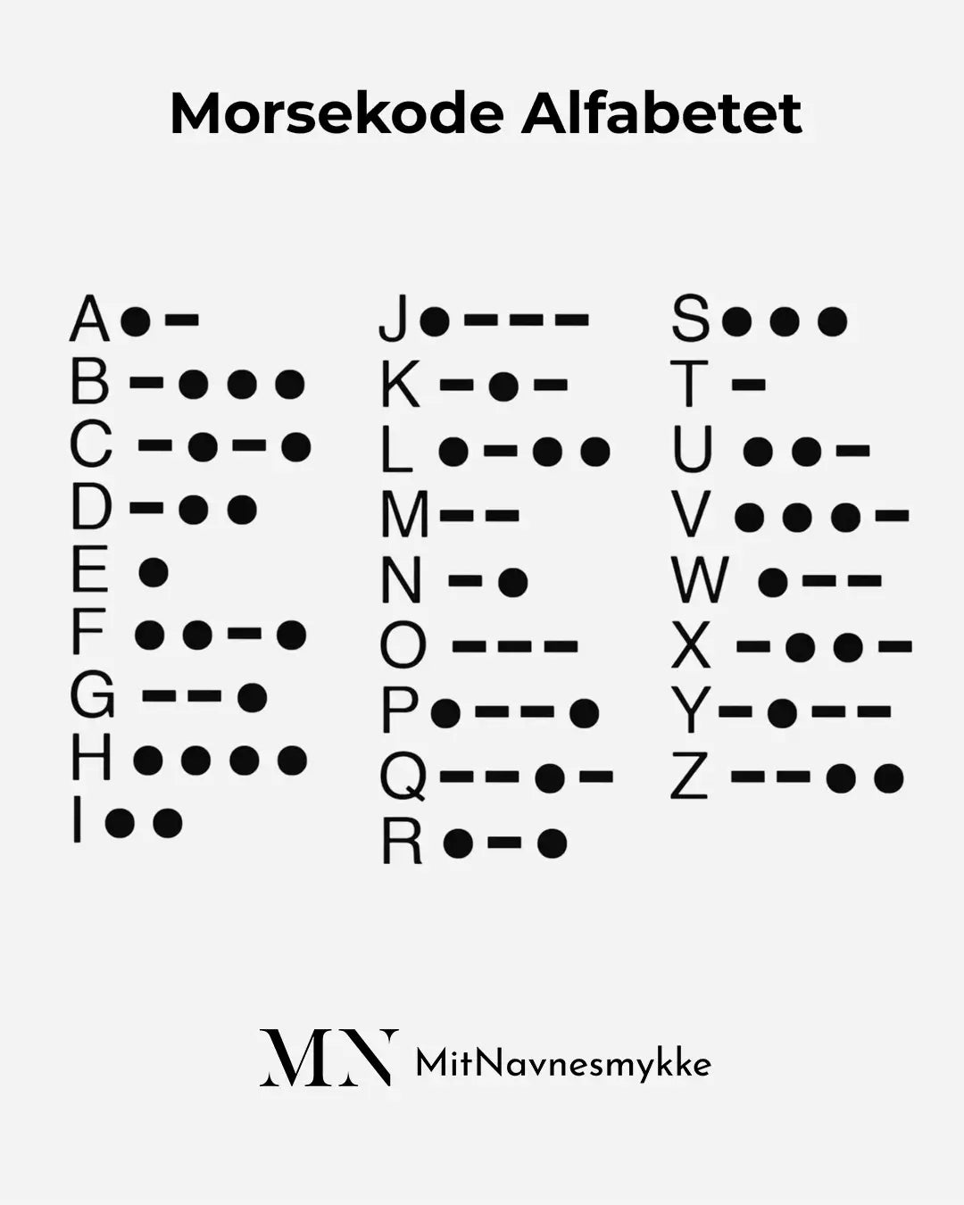 Morsekode halskæde