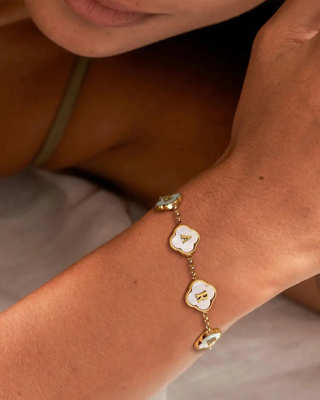 Firkløver armbånd