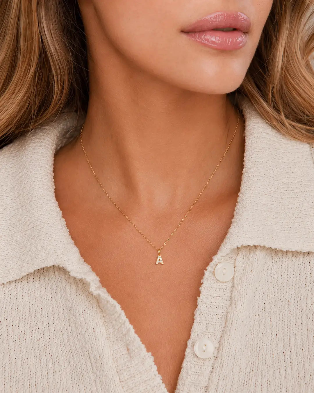 Bogstavhalskæde sparkle